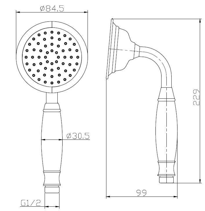 Ручной душ ESKO SSP950Br