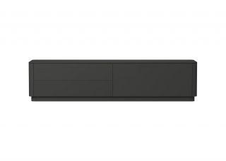 Тумба Ellipsefurniture Tammi под ТВ 2 ящика откидная дверь (черный) TM010206130101