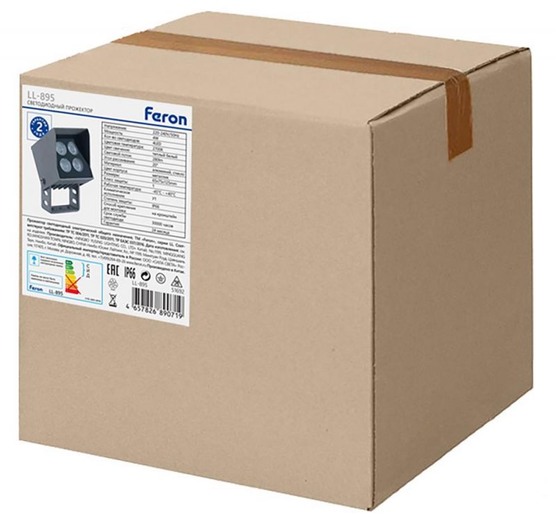 Светодиодный светильник ландшафтно-архитектурный Feron LL-895  AC220-240 4W 2700K IP66 51692 фото 3