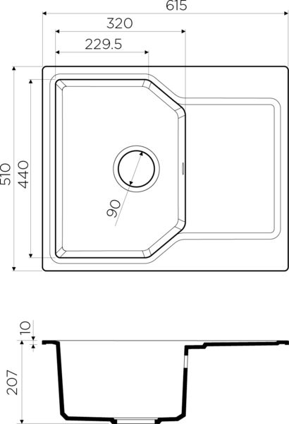 Кухонная мойка Omoikiri Yonaka 4993639 сахара