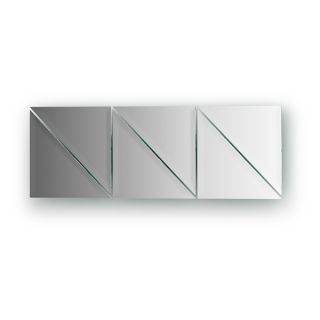 Зеркальная плитка с фацетом - комплект 6 шт 15х15 Evoform REFRACTIVE BY 1513 серебро