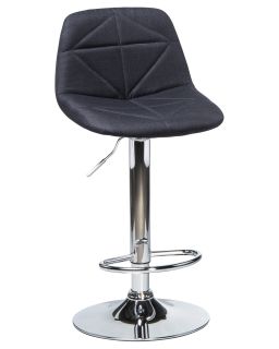 Барный стул Dobrin 2035-LM DINA,  цвет сиденья черный, цвет основания хром