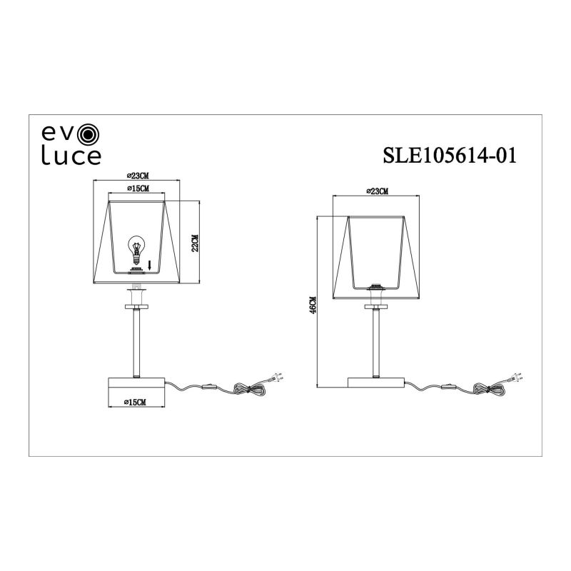 Прикроватная лампа Evoluce PERAMONE SLE105614-01