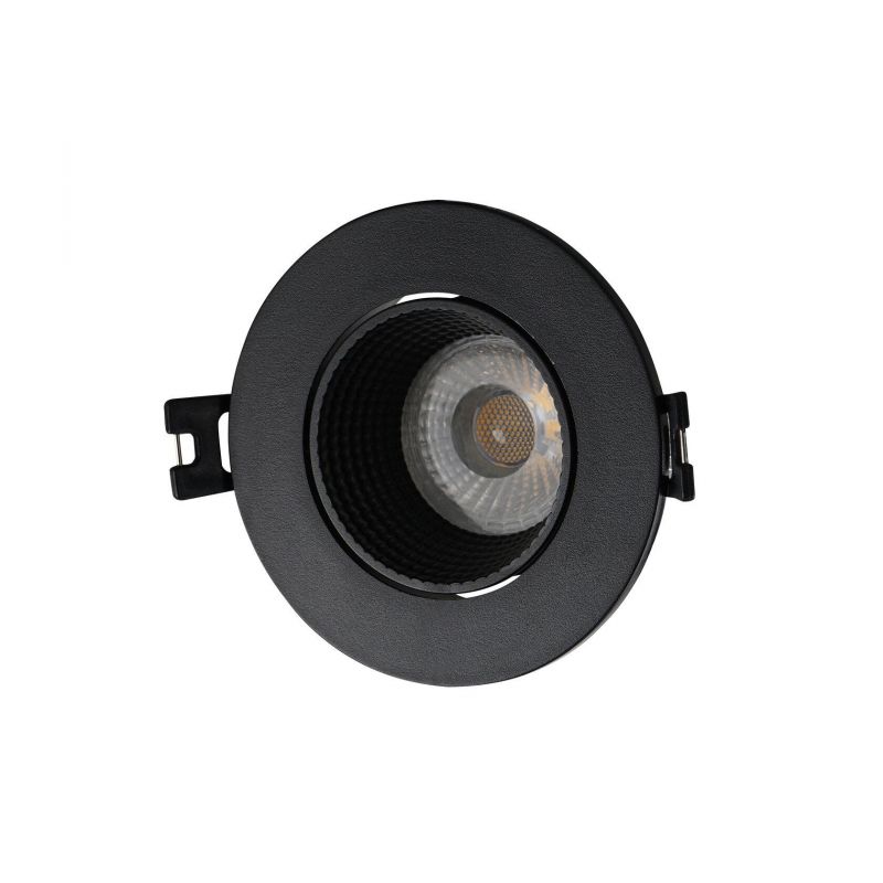 Встраиваемый светильник Denkirs DK3020BВ IP 20, 10 Вт, GU5.3, LED, черный/черный, пластик DK3061-BK фото 1