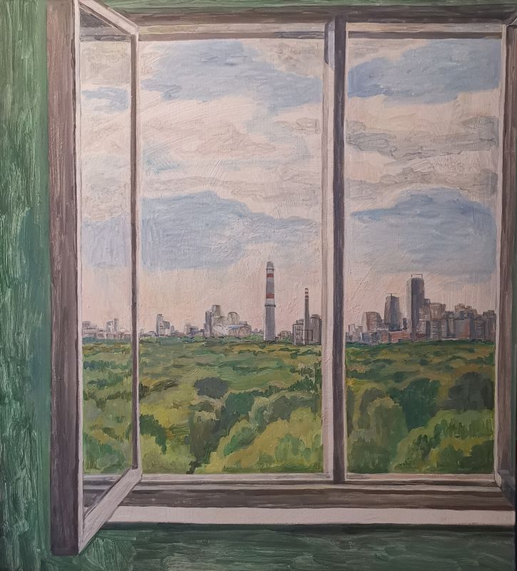 Картина "Утро, Город в окне" Александра Егорова