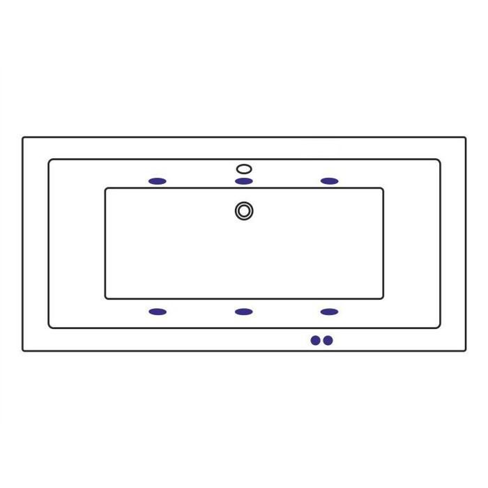 Акриловая ванна Excellent Savia Duo WAEX.SAD170.80.SOFT.GL 170x80  с г/м, золото