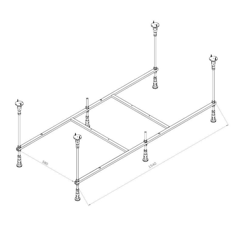 Каркас для ванн AM.PM X-Joy W94A-160-070W-R 160х70