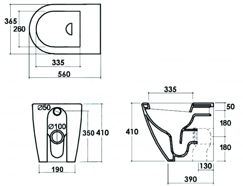 Приставной унитаз beWash Aldo BKFSR001565 с микролифтом фото 6