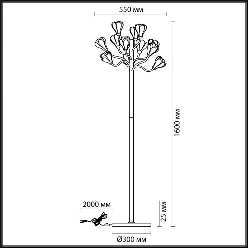 Торшер Odeon Light GARDI 5090/12F фото 2