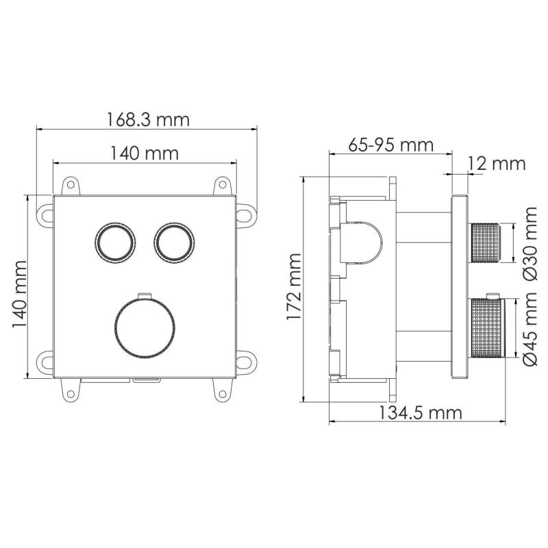Термостатический смеситель для ванны и душа WasserKRAFT Aisch 5548 Thermo фото 3