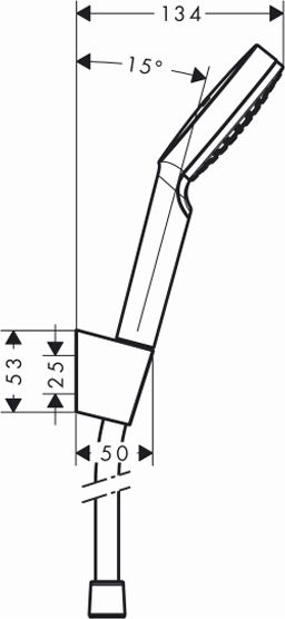 Душевой гарнитур Hansgrohe Crometta 1jet 1,60м 26567400