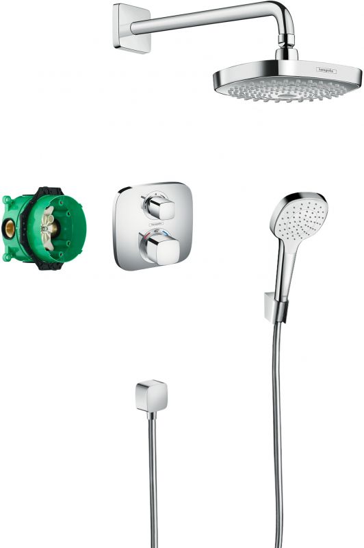 Душевой комплект Hansgrohe Croma Select E 27294000 с внутренней частью фото 1