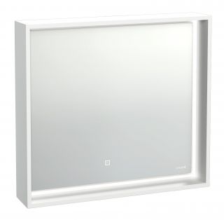 Зеркало Cersanit LOUNA 80 с подсветкой прямоугольное универсальная белый SP-LU-LOU80-Os
