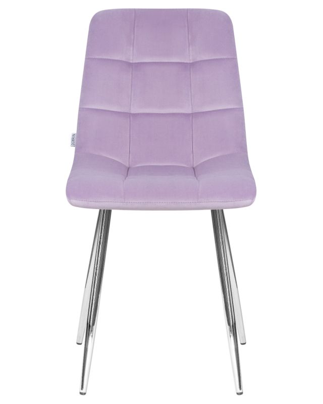 Стул Dobrin 7094-LML ALEX, цвет сиденья фиолетовый велюр (V108-49), цвет основания хромированная сталь