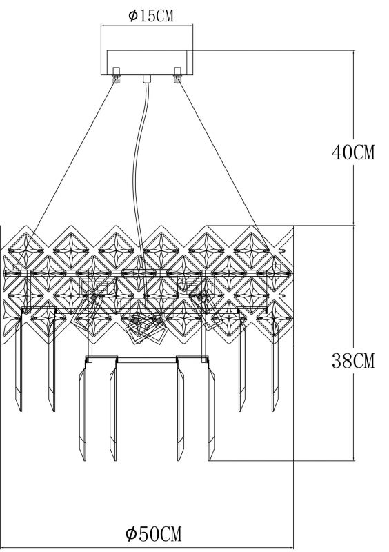 Люстра подвесная Arte Lamp WEZEN A1006SP-8CC