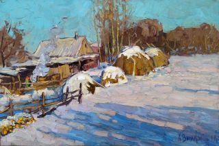 Картина "В деревне" 2021 Вилков Андрей