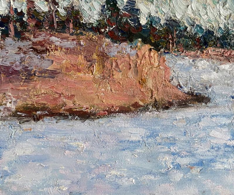 Картина "Снег на пляже" Волошин Никита