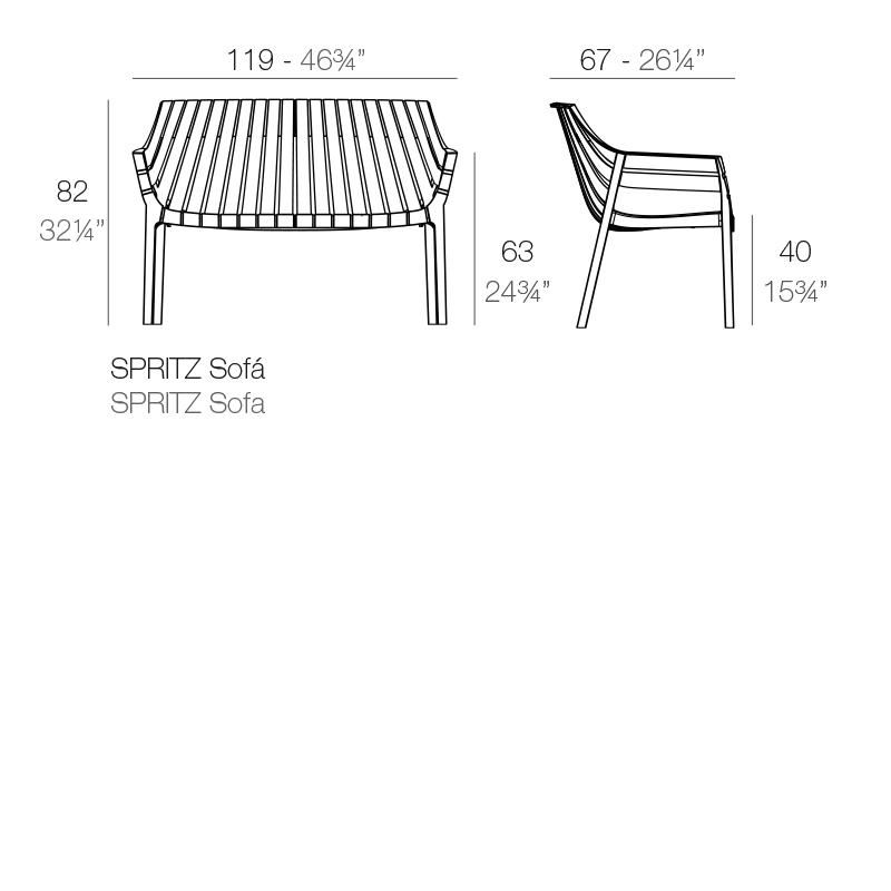 Диван Spritz Vondom BD-2608559