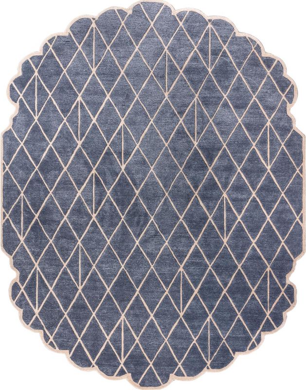 Индийский ковер из арт-шёлка и шерсти Carpet «IRREGULAR» TOP-9054-E.SLATE-P.TINT 244 x 307 см фото 1