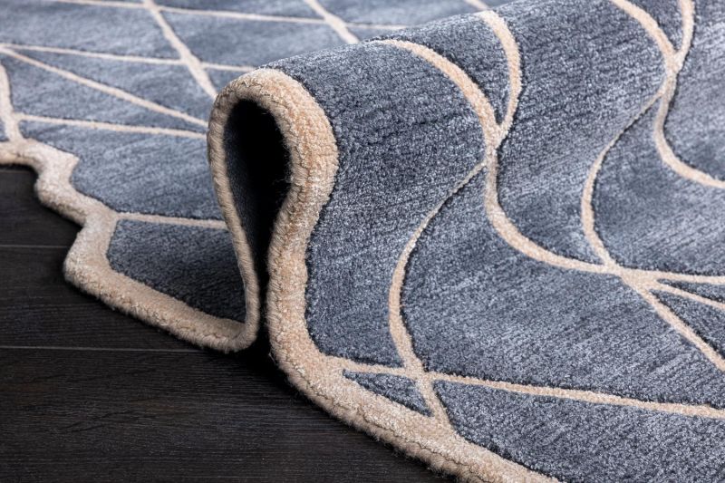 Индийский ковер из арт-шёлка и шерсти Carpet «IRREGULAR» TOP-9054-E.SLATE-P.TINT 244 x 307 см фото 11