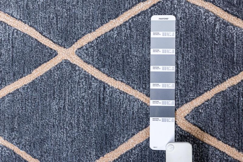 Индийский ковер из арт-шёлка и шерсти Carpet «IRREGULAR» TOP-9054-E.SLATE-P.TINT 244 x 307 см фото 12