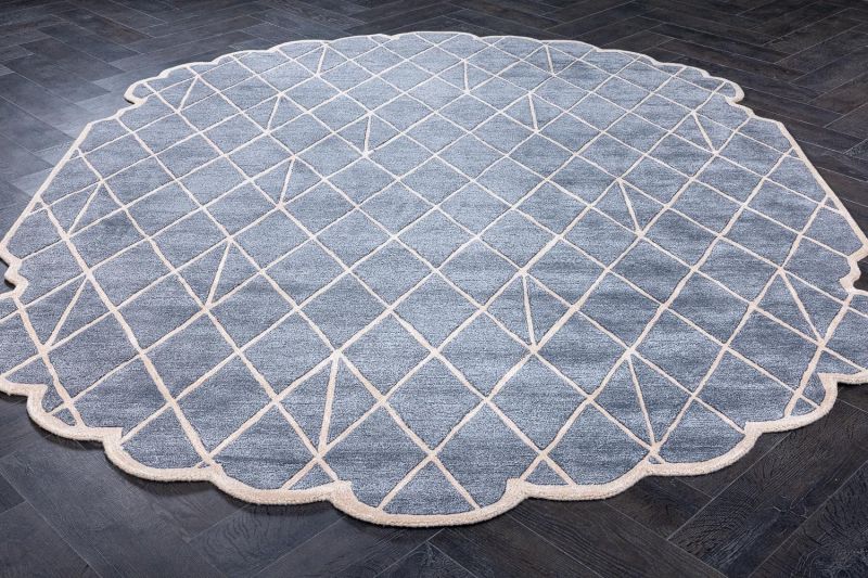 Индийский ковер из арт-шёлка и шерсти Carpet «IRREGULAR» TOP-9054-E.SLATE-P.TINT 244 x 307 см фото 2