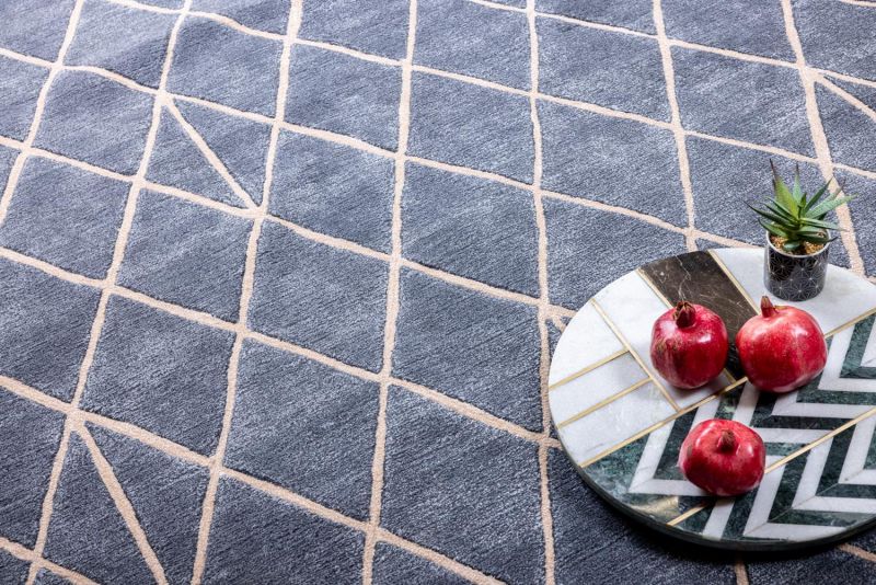 Индийский ковер из арт-шёлка и шерсти Carpet «IRREGULAR» TOP-9054-E.SLATE-P.TINT 244 x 307 см фото 4