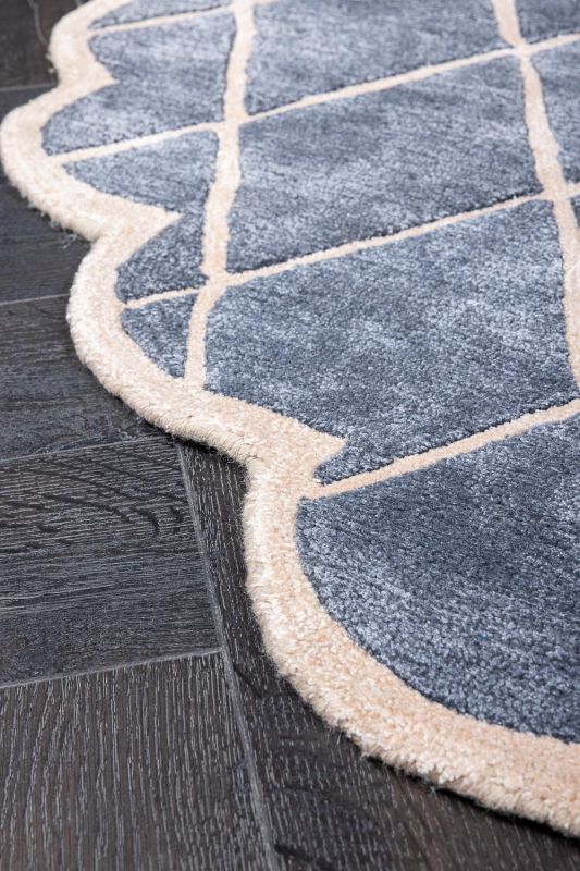 Индийский ковер из арт-шёлка и шерсти Carpet «IRREGULAR» TOP-9054-E.SLATE-P.TINT 244 x 307 см фото 8