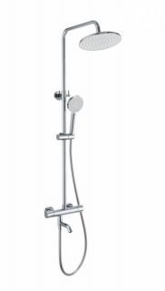 Душевая стойка с термостатом WONZON & WOGHAND WW-B3047-A1-CR Хром