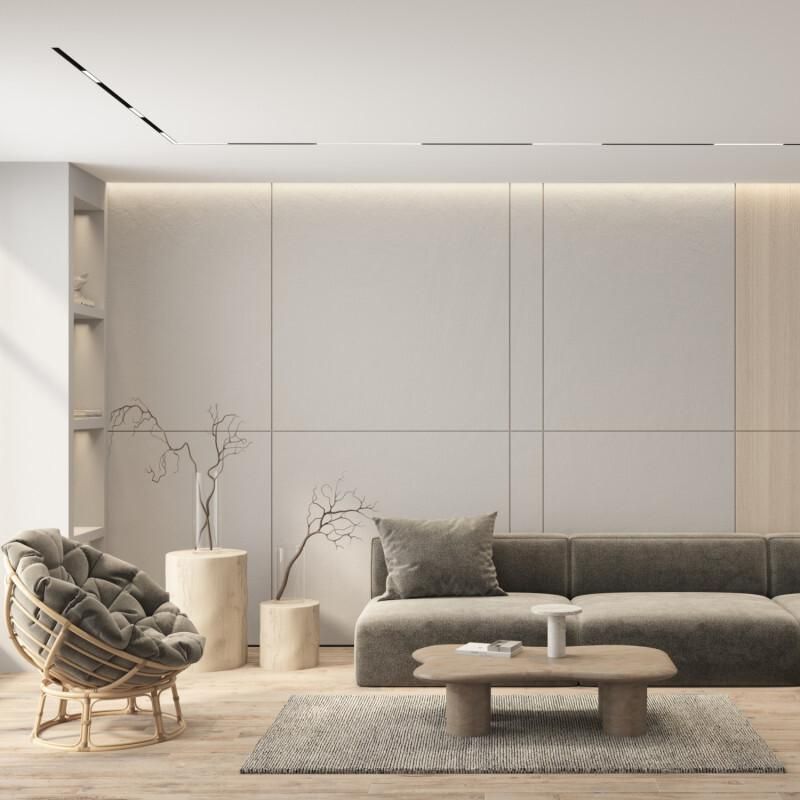 Трековый линейный светильник Denkirs SIMPLE LINEAR LED 4000К (белый) 27W DK8205-BK фото 3