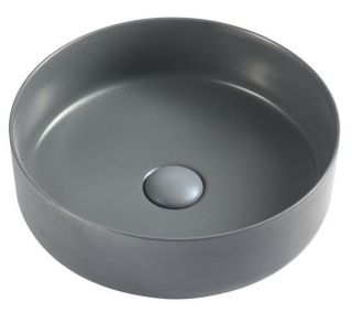 Раковина накладная D&K Matrix DT1391506, 35,5 см, графит матовый