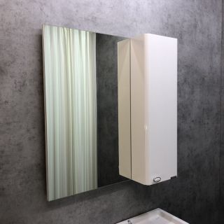 Зеркальный шкаф Comforty Неаполь-80 00004147561 белый глянец