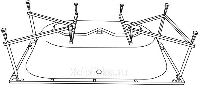 Акриловая ванна Excellent Crown WAEX.CRO18WH 180x80