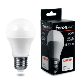 Лампа светодиодная Feron 20W E27 4000K 38042