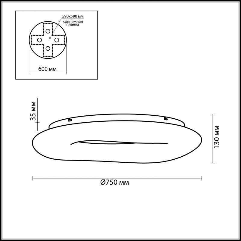 Люстра потолочная Odeon Light Aura 4064/80CL