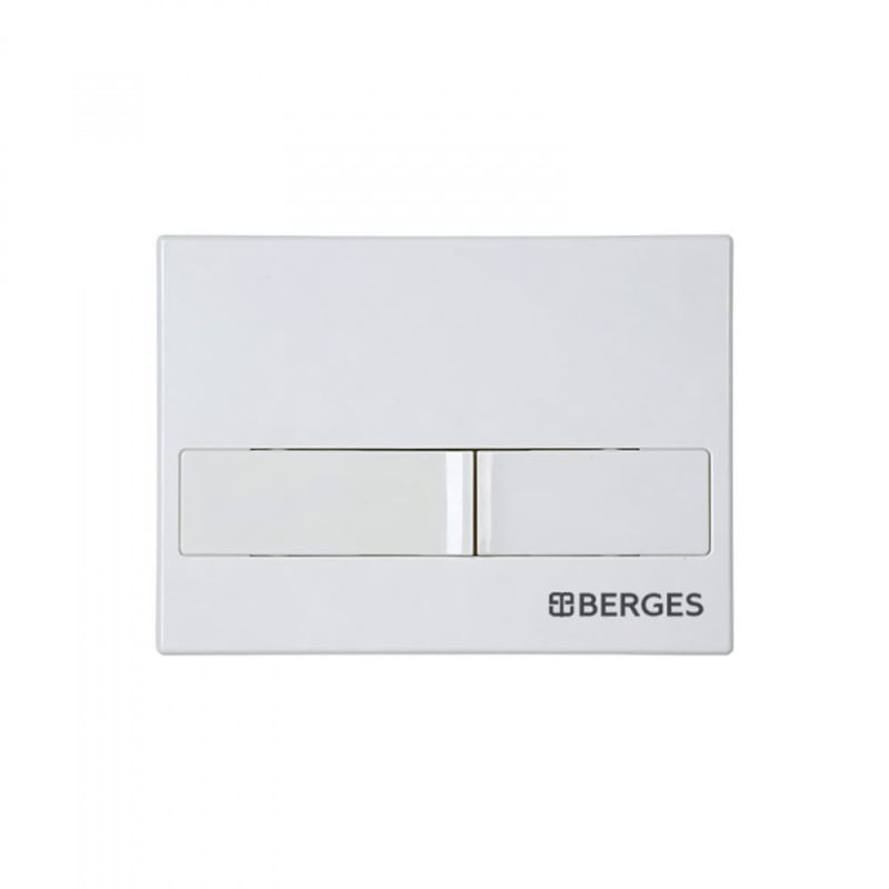 Подвесной унитаз Berges NOVUM 043271 с инсталляцией и белой кнопкой смыва