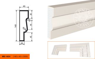 Молдинг Lepninaplast МВ-140/4