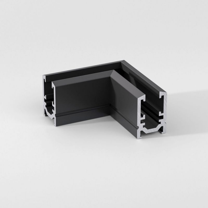Коннектор угловой Elektrostandard Mini Magnetic для накладного шинопровода (черный) 85179/00