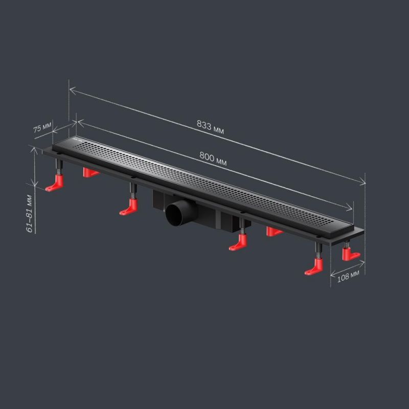 Душевой лоток AM.PM PrimeFlow W02SC-P11-080-01BM черный