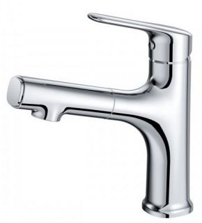 Смеситель для раковины с выдвижным изливом WONZON & WOGHAND WW-AE4151-CR Хром