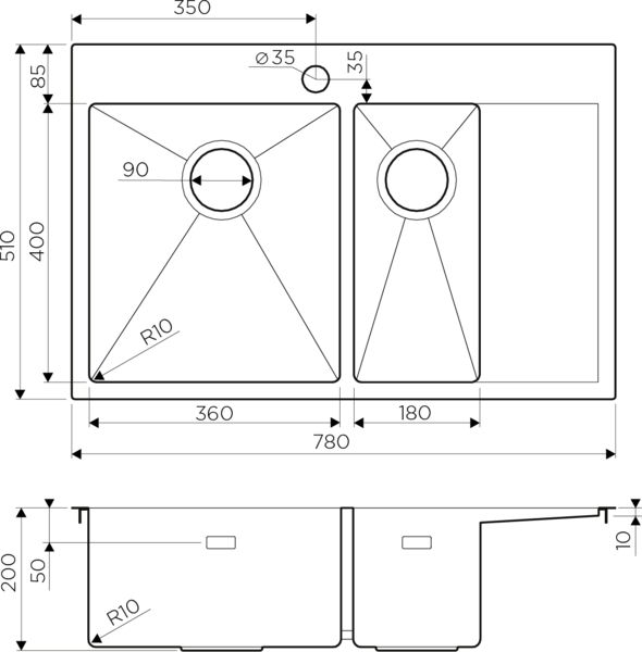 Кухонная мойка Omoikiri Akisame 4973087