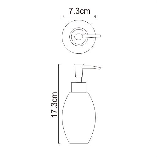 Дозатор для жидкого мыла WasserKRAFT Ruwer K-6799