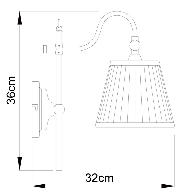 Бра Arte Lamp Seville A1509AP-1PB