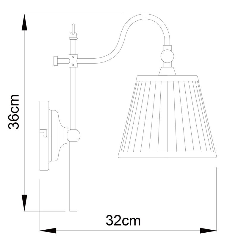 Бра Arte Lamp Seville A1509AP-1PB