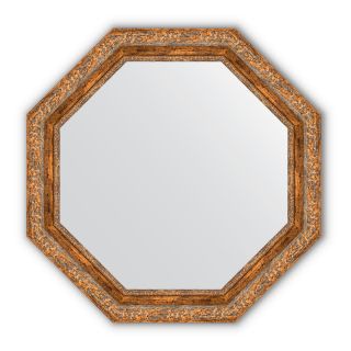 Зеркало в багетной раме Evoform Octagon BY 3780 виньетка античная бронза
