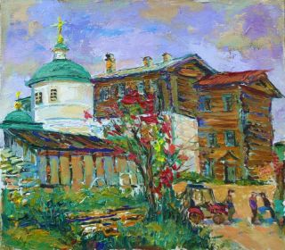 Картина "Женский монастырь в Горицах" Аркадий Поляков