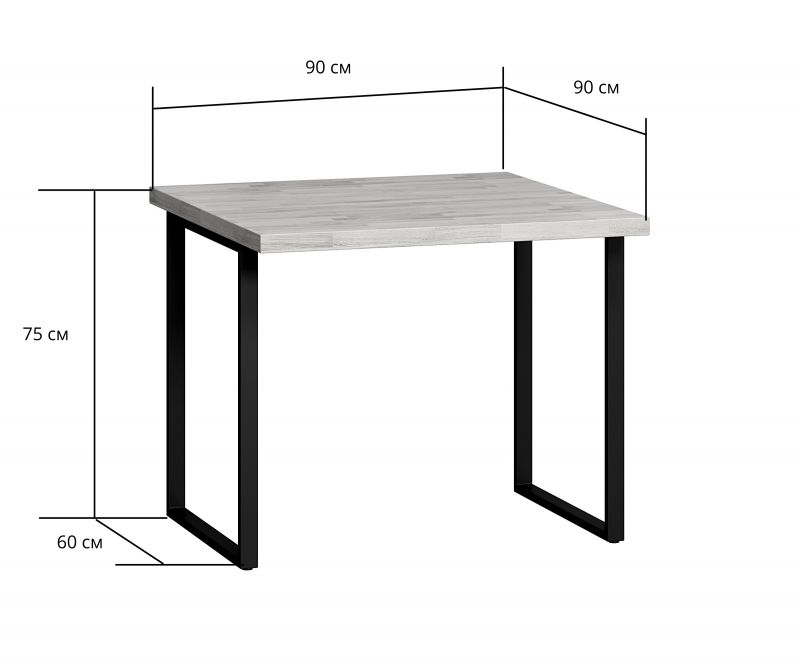 Стол обеденный Loftyhome Саутфилд BD-2258369