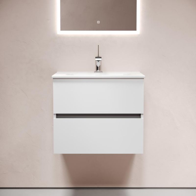 Тумба под раковину подвесная Sancos Urban UR60W белая 60 см фото 4