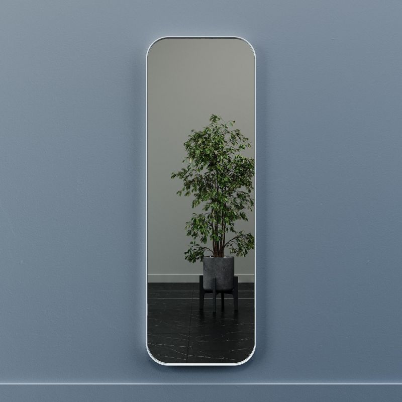 Настенное зеркало в раме GENGLASS KUVINO M BD-2374088 белое фото 4