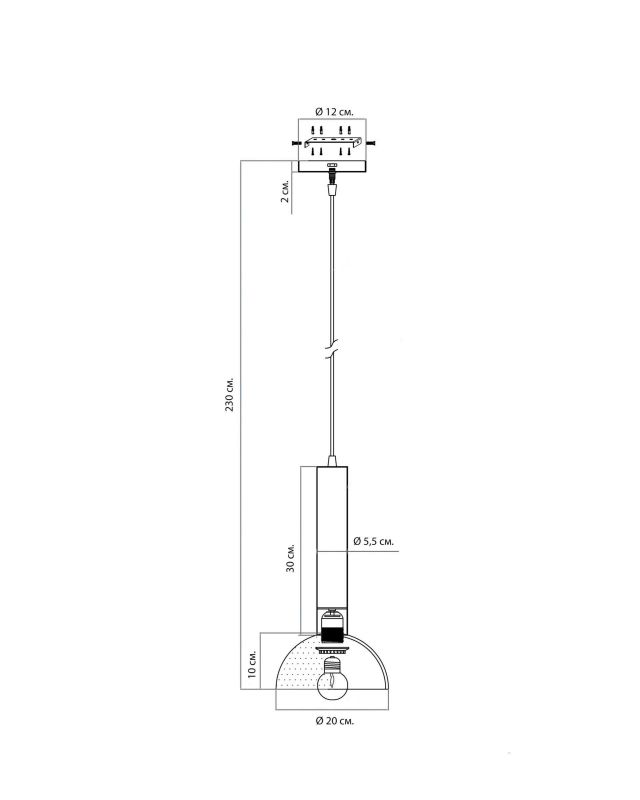 Золотой подвесной светильник LH Mirror Home Линвуд BD-3069736 фото 3